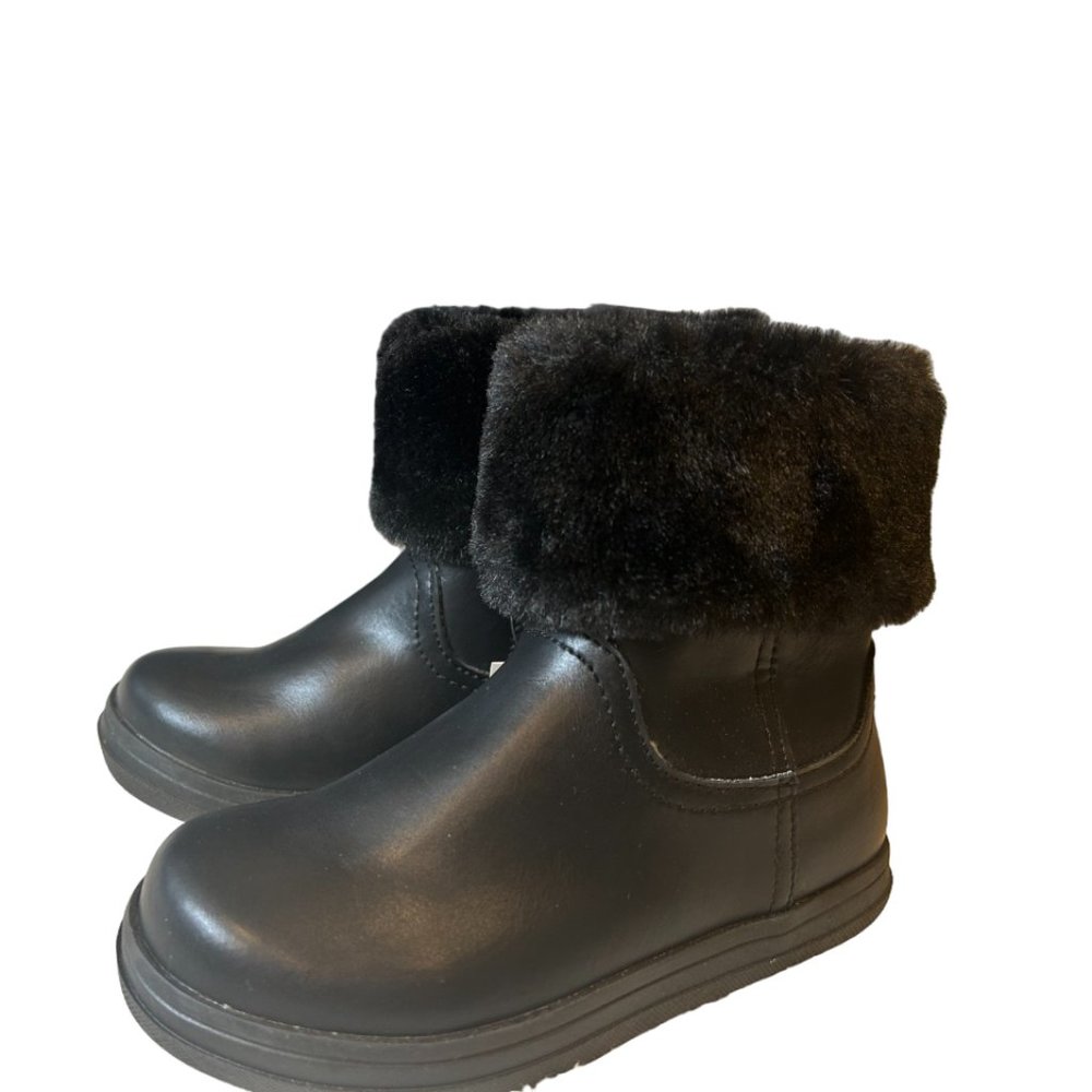 KIDDO Black Mimie Ankle Boots Leather/ Fur - BRAND NEW -US 6, 8, 9, 10, 12